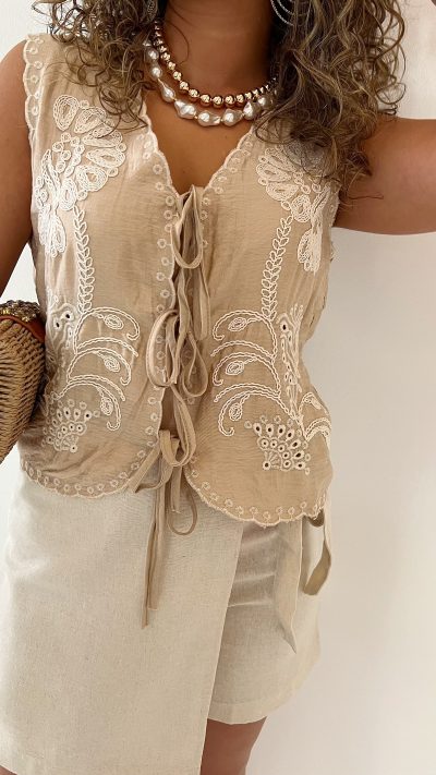 Katy Top Beige - Afbeelding 2