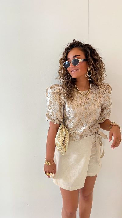 Susy Top Taupe Gold - Afbeelding 3