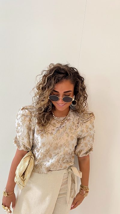 Susy Top Taupe Gold - Afbeelding 6
