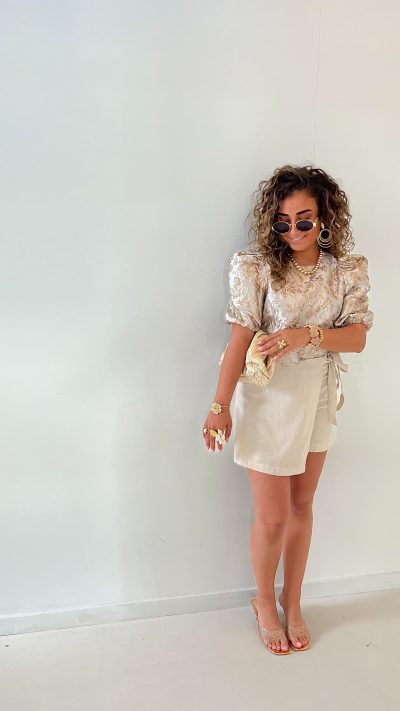 Susy Top Taupe Gold - Afbeelding 2