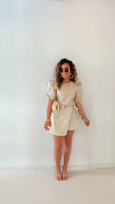 Susy Top Taupe Gold - Afbeelding 4