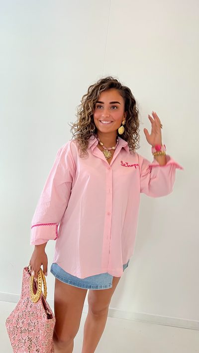 St Tropez Blouse Pink