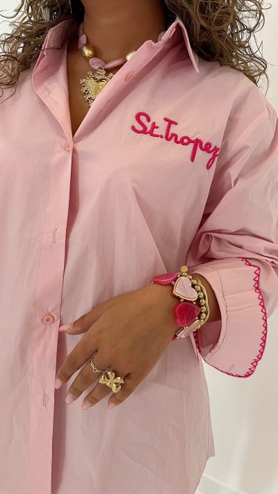 St Tropez Blouse Pink - Afbeelding 6