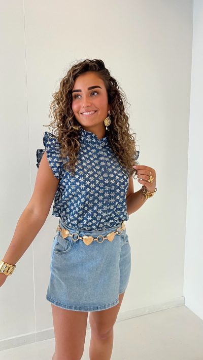 Simi Top Blue - Afbeelding 4