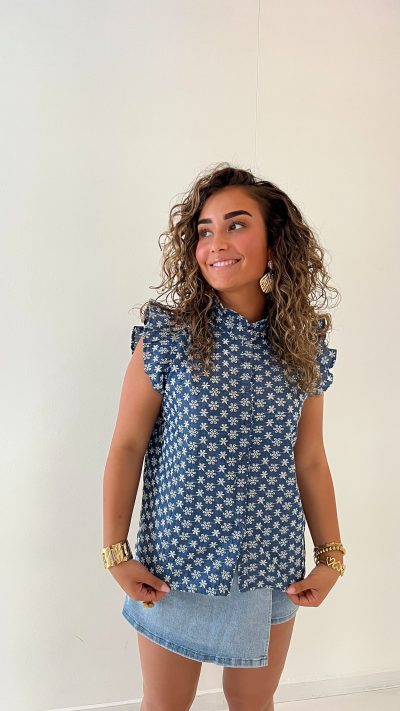 Simi Top Blue - Afbeelding 3