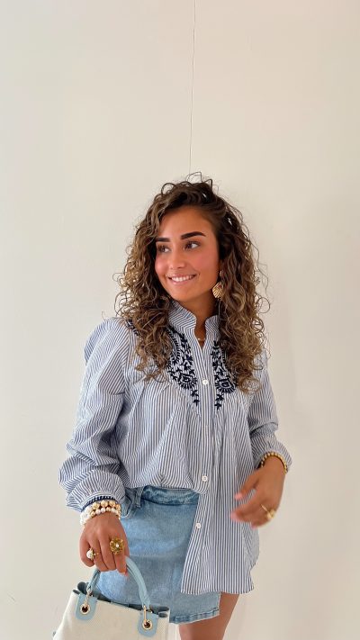 Joia Stripe Blouse - Afbeelding 2