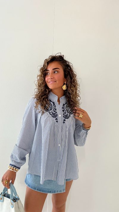 Joia Stripe Blouse - Afbeelding 3
