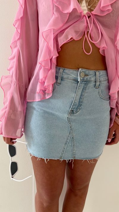 Jeans Skirt Blue - Afbeelding 4