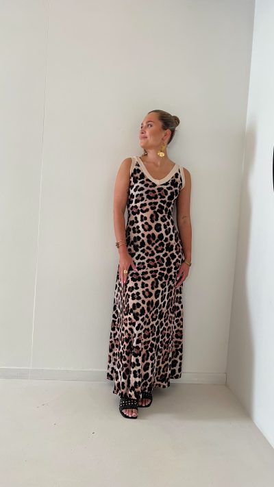 Lori Dress Leo Beige - Afbeelding 6