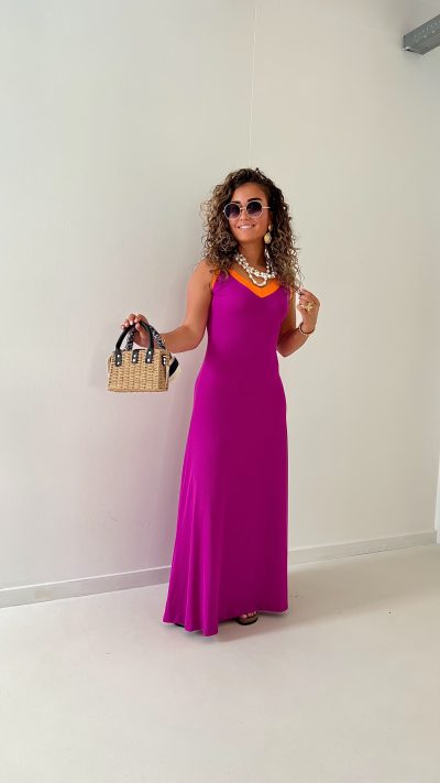 Lori Dress Violet Orange - Afbeelding 5