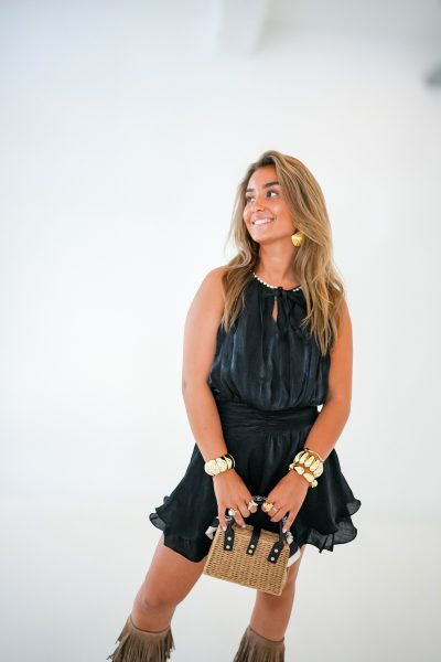 Pearls Dress Black - Afbeelding 6