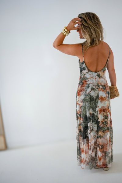 Aniek Dress Marble Green - Afbeelding 3