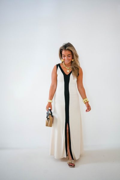 Lori Dress Creme Black