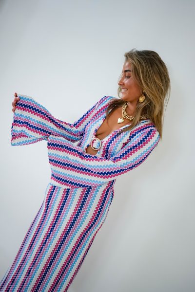Floor Colourful Dress