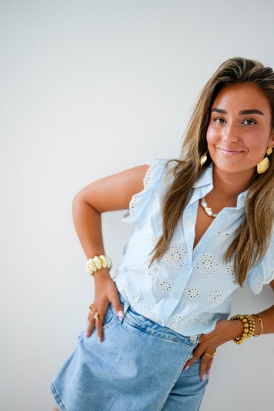 Riley Top Blue