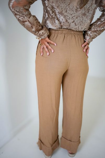 Pia Pants Camel - Afbeelding 2