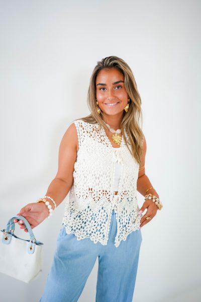 Tiara Crochet Top Creme - Afbeelding 3