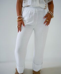 Alternative view of Pia Pants White