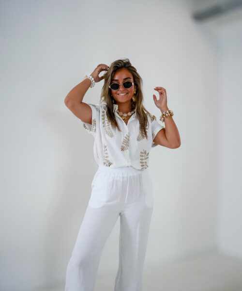 Pia Pants White