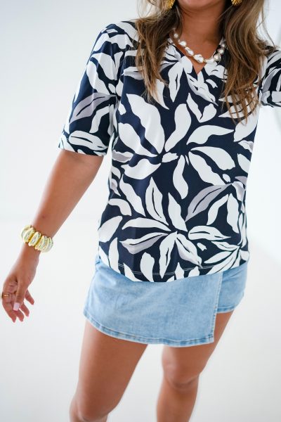Mi Piace Travel V Neck D.Blue - Afbeelding 2