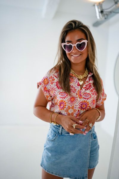 Sienna Top Colorful Print