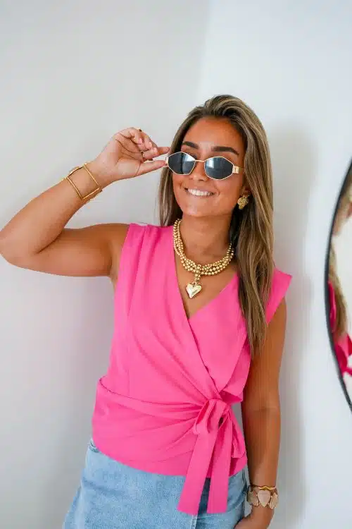 Mi Piace Travel Top Fuchsia