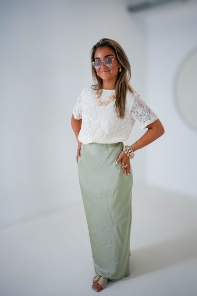 Cilou Top Embroidery Creme - Afbeelding 2