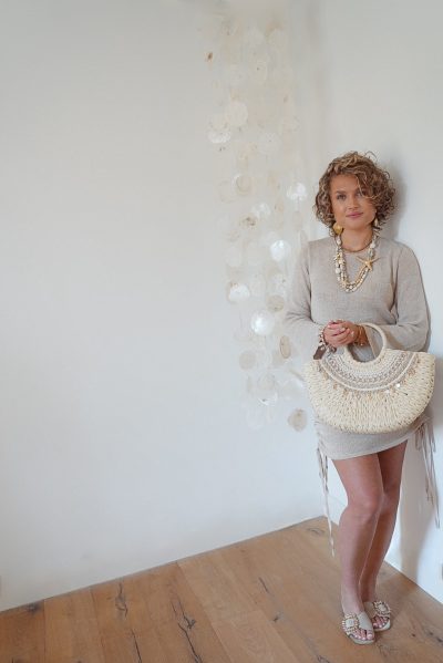 Moost & The Muse Yulia Knitted Dress Light Beige - Afbeelding 10