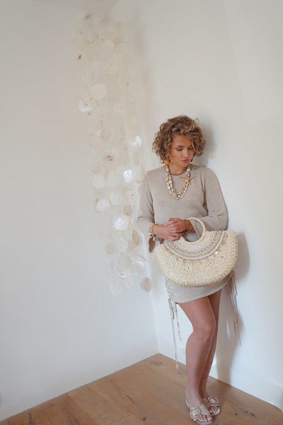 Moost & The Muse Yulia Knitted Dress Light Beige - Afbeelding 7