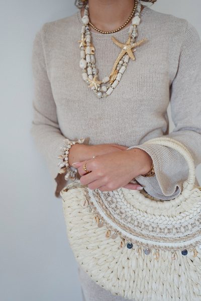 Moost & The Muse Yulia Knitted Dress Light Beige - Afbeelding 6