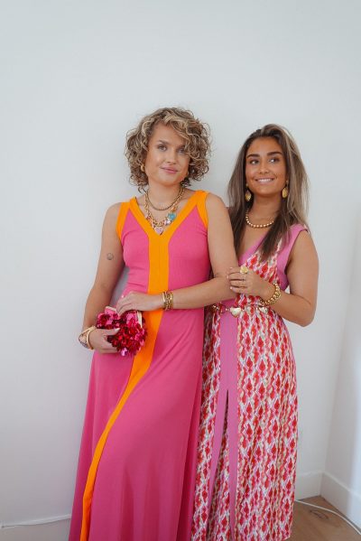 Lori Dress Fuchsia Orange - Afbeelding 3