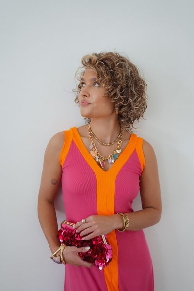 Lori Dress Fuchsia Orange - Afbeelding 5