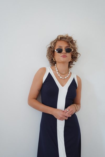 Lori Dress Navy - Afbeelding 7