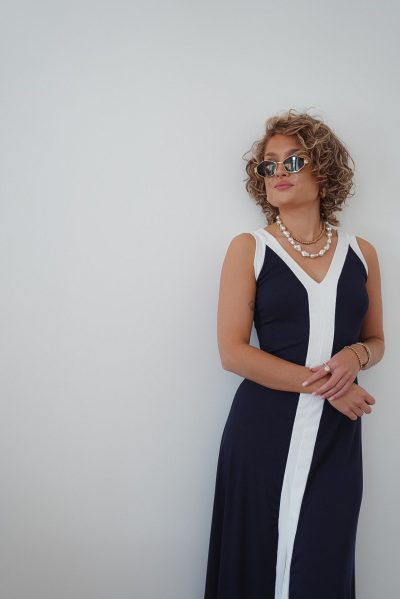 Lori Dress Navy - Afbeelding 3