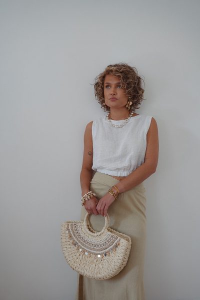 Top Polly Linen White - Afbeelding 5