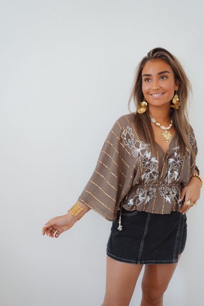 Top Emilia Florina Taupe