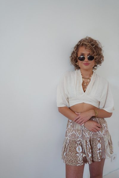 Crop Top Lio Ecru - Afbeelding 5