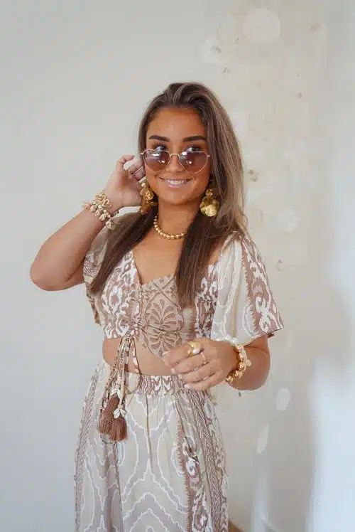 Top Jaimy Sun Natural Print