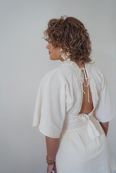 Crop Top Lio Ecru - Afbeelding 6