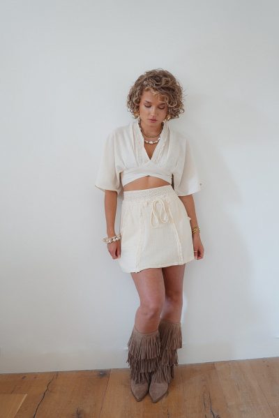 Crop Top Lio Ecru - Afbeelding 10