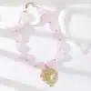 Heart Necklace Pink