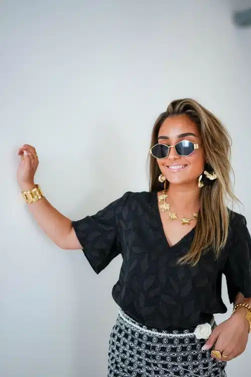 Alternative view of Lofty Manner Blouse Rosa Black