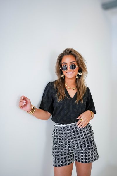 Lofty Manner Blouse Rosa Black - Afbeelding 7