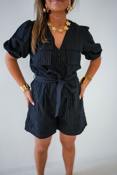 Lofty Manner Playsuit Khelani Black - Afbeelding 2