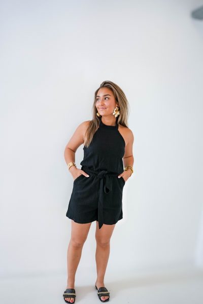Lofty Manner Playsuit Alisi Black - Afbeelding 4