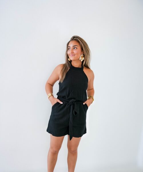 Alternative view of Lofty Manner Playsuit Alisi Black