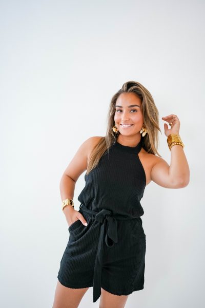 Lofty Manner Playsuit Alisi Black - Afbeelding 5