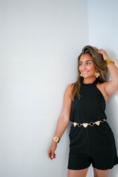Lofty Manner Playsuit Alisi Black