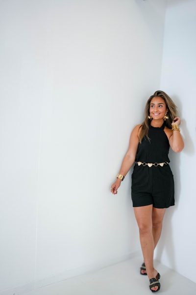 Lofty Manner Playsuit Alisi Black - Afbeelding 3