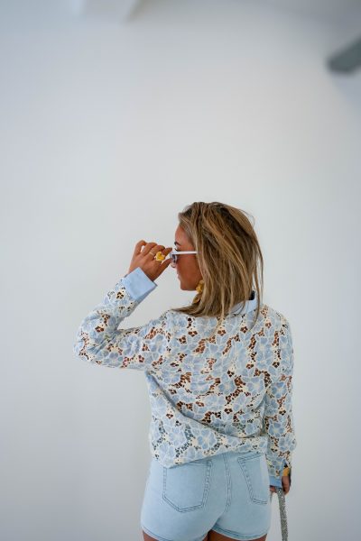 Lenne Embroidery Blouse Blue - Afbeelding 7